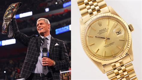 cody rhodes gold rolex|cody rhodes rolex watch.